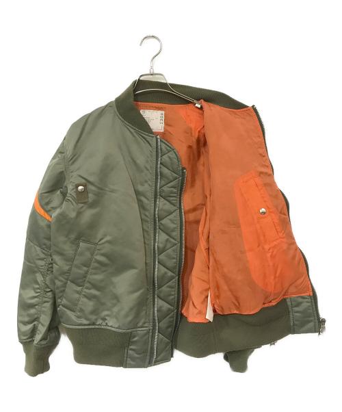 sacai（サカイ）sacai (サカイ) 20SS MA-1 BOMBER JACKET オリーブ サイズ:1の古着・服飾アイテム