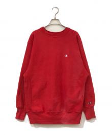 Champion REVERSE WEAVE（チャンピオン リバース ウィーブ）の古着「90Sクルーネックスウェット」｜レッド