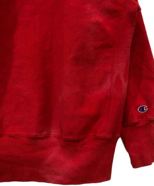 Champion REVERSE WEAVE（チャンピオン リバース ウィーブ）Champion REVERSE WEAVE (チャンピオン リバース ウィーブ) 90Sクルーネックスウェット レッド サイズ:XLの古着・服飾アイテム