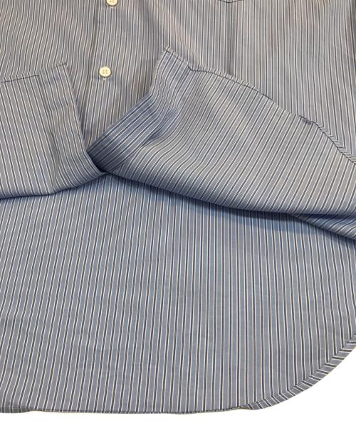 MONKEY TIME（モンキータイム）MONKEY TIME (モンキータイム) PLEASURES (プレジャーズ) ストライプシャツ インディゴ サイズ:Lの古着・服飾アイテム