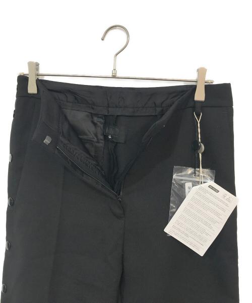 MM6 Maison Margiela（エムエムシックスメゾンマルジェラ）MM6 Maison Margiela (エムエムシックス メゾンマルジェラ) 18AW サイドスナップパンツ ブラック サイズ:42の古着・服飾アイテム