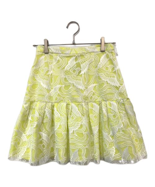 KENZO（ケンゾー）KENZO (ケンゾー) printed mi skirt/プリンテッドミ二スカート イエロー サイズ:SIZE 36の古着・服飾アイテム