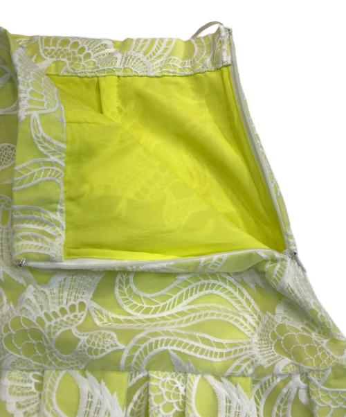 KENZO（ケンゾー）KENZO (ケンゾー) printed mi skirt/プリンテッドミ二スカート イエロー サイズ:SIZE 36の古着・服飾アイテム