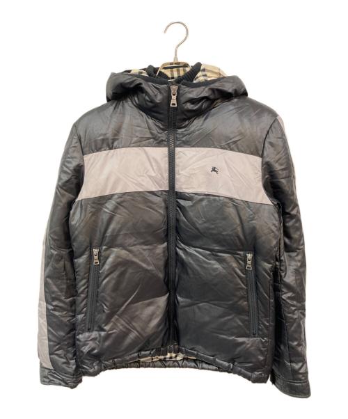 BURBERRY BLACK LABEL（バーバリーブラックレーベル）BURBERRY BLACK LABEL (バーバリーブラックレーベル) 裏ノヴァチェックダウンジャケット ブラック サイズ:SIZE Mの古着・服飾アイテム