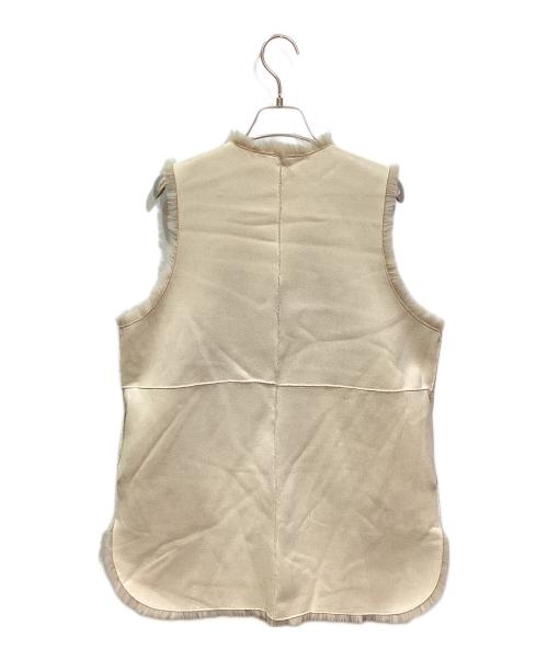 CAPRICIEUX LE'MAGE（カプリシューレマージュ）CAPRICIEUX LE'MAGE (カプリシューレマージュ) フェイクファーベスト ベージュ サイズ:Fの古着・服飾アイテム