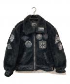 AVIREXアヴィレックス）の古着「レトロボア B-3ジャケット」｜ブラック