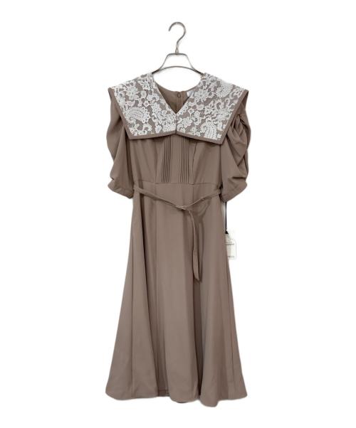 HER LIP TO（ハーリップトゥ）HER LIP TO (ハーリップトゥ) ブラウスワンピース ベージュ サイズ:SIZE S 未使用品の古着・服飾アイテム