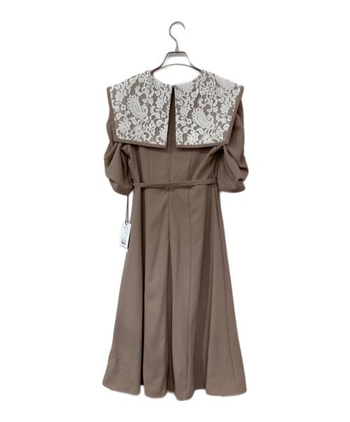 HER LIP TO（ハーリップトゥ）HER LIP TO (ハーリップトゥ) ブラウスワンピース ベージュ サイズ:SIZE S 未使用品の古着・服飾アイテム