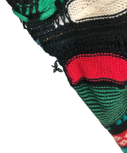 Coogi（クージー）Coogi (クージー) ３Dニットカーディガン グリーン サイズ:XLの古着・服飾アイテム