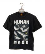 HUMAN MADEヒューマンメイド）の古着「プリントTシャツ」｜ブラック