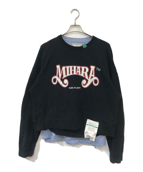 Maison MIHARA YASUHIRO（メゾン ミハラ ヤスヒロ）Maison MIHARA YASUHIRO (メゾン ミハラ ヤスヒロ) Back Tee Sweat ブラック サイズ:46の古着・服飾アイテム