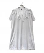 COMME des GARCONS HOMME PLUSコムデギャルソンオムプリュス）の古着「ロング丈カットソー」｜ホワイト