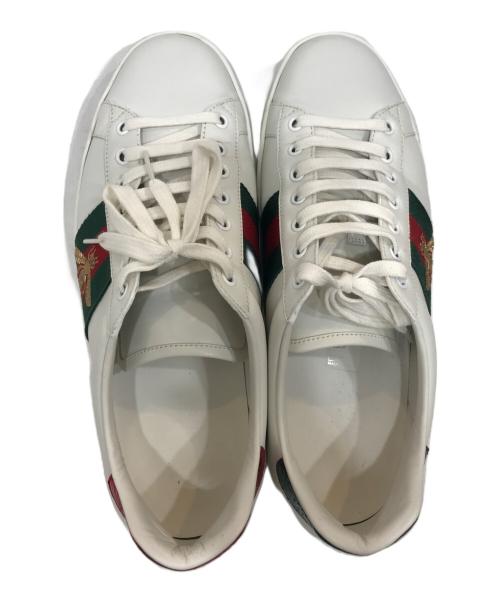 GUCCI（グッチ）GUCCI (グッチ) エース エンブロイダリー付き スニーカー ホワイト サイズ:8の古着・服飾アイテム