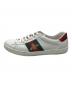 GUCCI (グッチ) エース エンブロイダリー付き スニーカー ホワイト サイズ:8：16000円