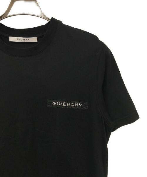GIVENCHY（ジバンシィ）GIVENCHY (ジバンシィ) Sequin Logo Tee ブラック サイズ:Sの古着・服飾アイテム
