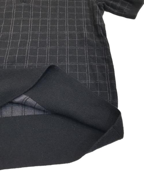 FRED PERRY（フレッドペリー）FRED PERRY (フレッドペリー) S/Sハーフジップニット ブラック サイズ:Lの古着・服飾アイテム