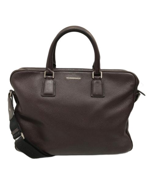 ERMENEGILDO ZEGNA（エルメネジルド・ゼニア）ERMENEGILDO ZEGNA (エルメネジルド・ゼニア) 2WAYバッグ レッドの古着・服飾アイテム