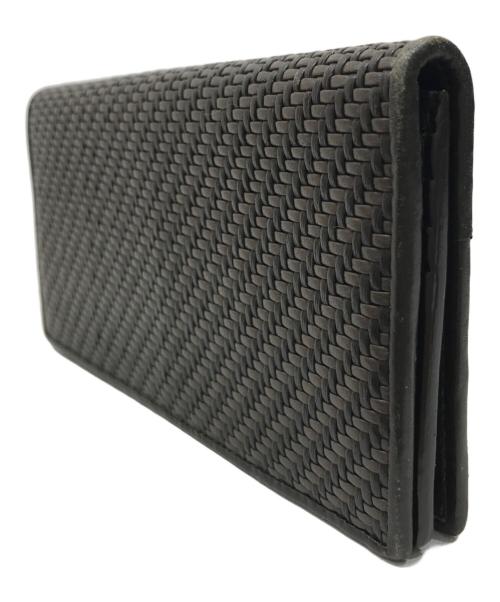 ERMENEGILDO ZEGNA（エルメネジルド・ゼニア）ERMENEGILDO ZEGNA (エルメネジルド・ゼニア) 長財布 ブラウンの古着・服飾アイテム