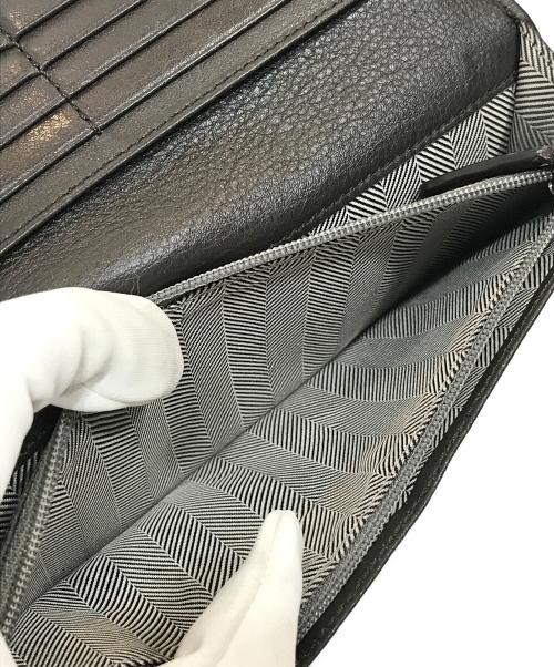 ERMENEGILDO ZEGNA（エルメネジルド・ゼニア）ERMENEGILDO ZEGNA (エルメネジルド・ゼニア) 長財布 ブラウンの古着・服飾アイテム