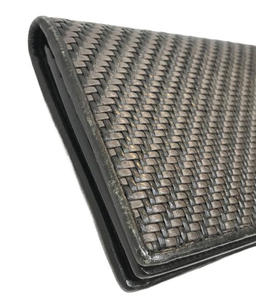 ERMENEGILDO ZEGNA（エルメネジルド・ゼニア）ERMENEGILDO ZEGNA (エルメネジルド・ゼニア) 長財布 ブラウンの古着・服飾アイテム