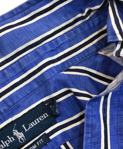 POLO RALPH LAUREN（ポロ・ラルフローレン）POLO RALPH LAUREN (ポロ・ラルフローレン) シルクリネン半袖シャツ スカイブルー サイズ:LLの古着・服飾アイテム