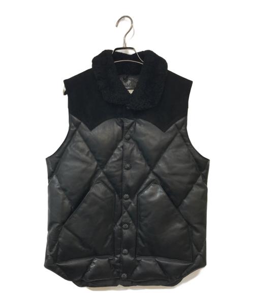 RockyMountainFeatherBed（ロッキーマウンテンフェザーベッド）RockyMountainFeatherBed (ロッキーマウンテンフェザーベッド) AKM (エーケーエム) DIA STITCH CONCHO VEST ブラック サイズ:SIZE 38の古着・服飾アイテム