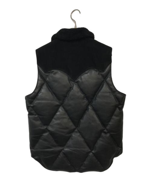 RockyMountainFeatherBed（ロッキーマウンテンフェザーベッド）RockyMountainFeatherBed (ロッキーマウンテンフェザーベッド) AKM (エーケーエム) DIA STITCH CONCHO VEST ブラック サイズ:SIZE 38の古着・服飾アイテム