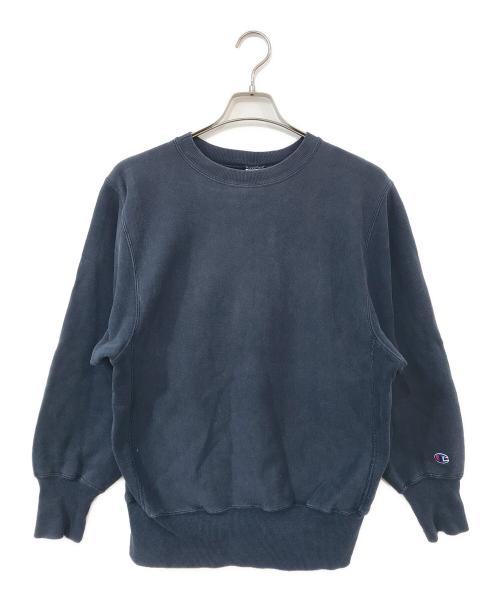 Champion REVERSE WEAVE（チャンピオン リバース ウィーブ）Champion REVERSE WEAVE (チャンピオン リバース ウィーブ) クルーネックスウェット ネイビー サイズ:MEDIUMの古着・服飾アイテム