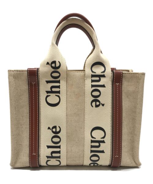 Chloe（クロエ）Chloe (クロエ) スモールハンドバッグ ベージュの古着・服飾アイテム