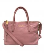 MIU MIUミュウミュウ）の古着「2WAYバッグ」｜ピンク