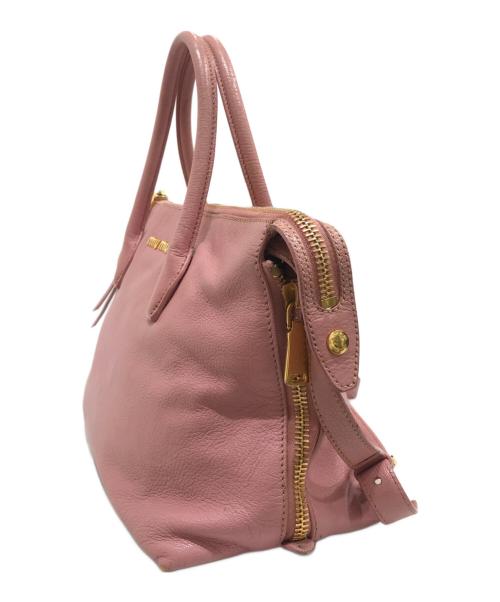 MIU MIU（ミュウミュウ）MIU MIU (ミュウミュウ) 2WAYバッグ ピンクの古着・服飾アイテム