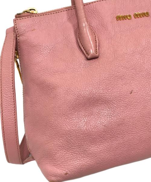 MIU MIU（ミュウミュウ）MIU MIU (ミュウミュウ) 2WAYバッグ ピンクの古着・服飾アイテム