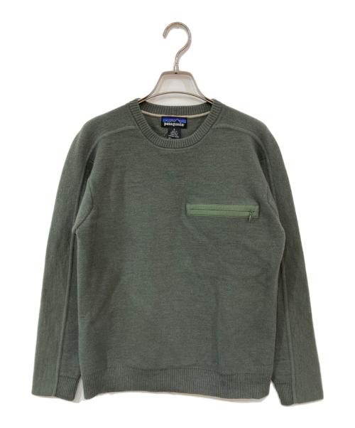 Patagonia（パタゴニア）Patagonia (パタゴニア) クルーネックニット グリーン サイズ:Sの古着・服飾アイテム