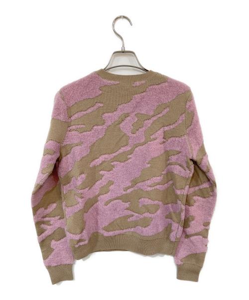 CARVEN（カルヴェン）CARVEN (カルヴェン) 総柄ニット ベージュ サイズ:Sの古着・服飾アイテム