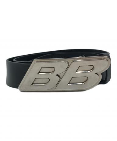 中古・古着通販】BALENCIAGA (バレンシアガ) BBロゴベルト ブラック