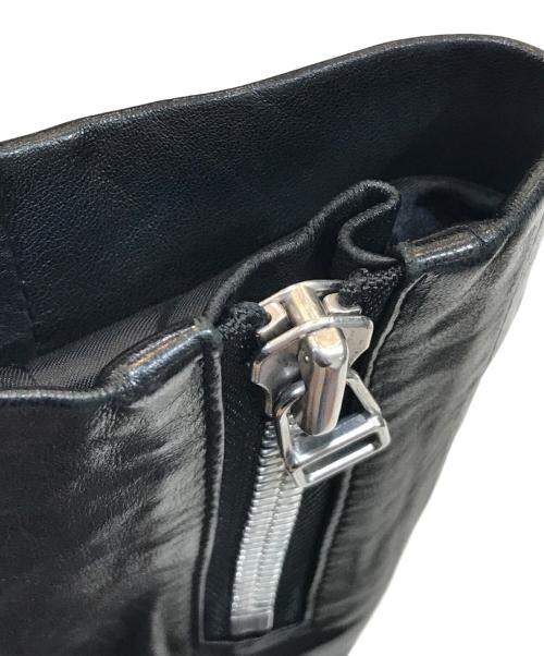 LANVIN en Bleu（ランバンオンブルー）LANVIN en Bleu (ランバンオンブルー) レザージャケット ブラック サイズ:SIZE 38の古着・服飾アイテム