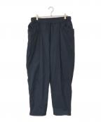 Stripes For Creativeストライプ フォー クリエイティブ）の古着「ワイドテーパードイージーパンツ」｜ネイビー
