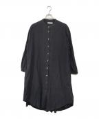 ikkuna/SUZUKI TAKAYUKIイクナ/スズキタカユキ）の古着「オーガニックコットンバックプリーツワンピース」｜ブラウン