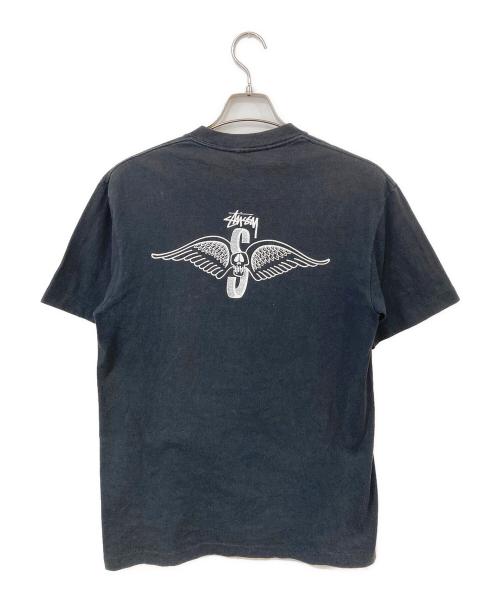stussy（ステューシー）stussy (ステューシー) オールドカットソー ブラック サイズ:SIZE Mの古着・服飾アイテム