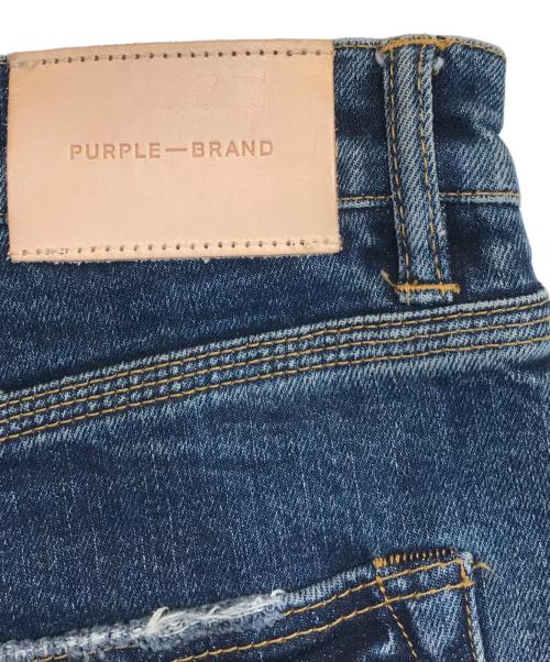 PURPLE BRAND（パープルブランド）PURPLE BRAND (パープルブランド) リペア加工デニムパンツ インディゴ サイズ:SIZE 33の古着・服飾アイテム
