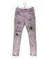 PURPLE BRAND（パープルブランド）の古着「リペアカラーデニムパンツ」｜パープル