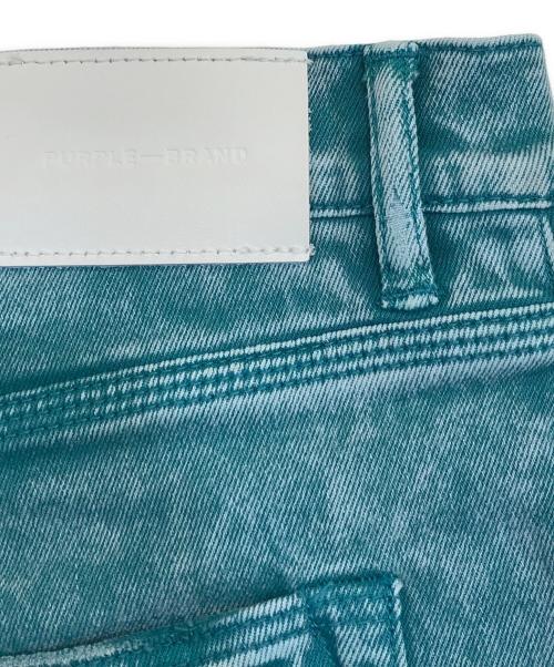 PURPLE BRAND（パープルブランド）PURPLE BRAND (パープルブランド) リペアカラーデニムパンツ エメラルドグリーン サイズ:SIZE 33の古着・服飾アイテム