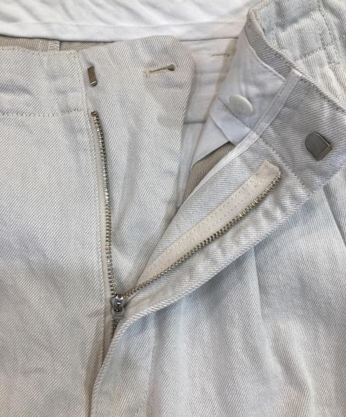 STEVEN ALAN（スティーブンアラン）STEVEN ALAN (スティーブンアラン) 13.5oz DENIM 2PLEATED PANTS-BOLD/パンツ ホワイト サイズ:Mの古着・服飾アイテム