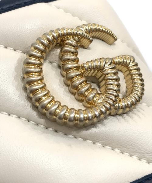 GUCCI（グッチ）GUCCI (グッチ) GGウェッジソールサンダル アイボリー サイズ:37の古着・服飾アイテム