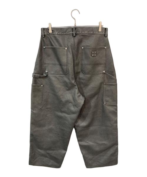 WHITELAND（ホワイトランド）WHITELAND (ホワイトランド) PU DOUBLE KEE PANTS グレー サイズ:Fの古着・服飾アイテム