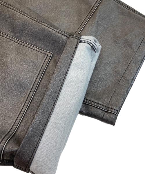 WHITELAND（ホワイトランド）WHITELAND (ホワイトランド) PU DOUBLE KEE PANTS グレー サイズ:Fの古着・服飾アイテム