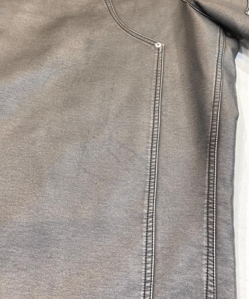 WHITELAND（ホワイトランド）WHITELAND (ホワイトランド) PU DOUBLE KEE PANTS グレー サイズ:Fの古着・服飾アイテム