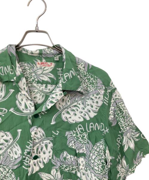 Sun Surf（サンサーフ）Sun Surf (サンサーフ) アロハシャツ グリーン サイズ:SIZE Lの古着・服飾アイテム