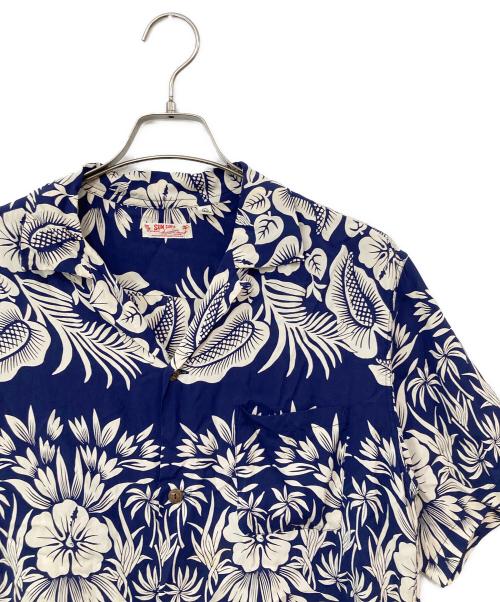 Sun Surf（サンサーフ）Sun Surf (サンサーフ) アロハシャツ ブルー サイズ:SIZE Lの古着・服飾アイテム