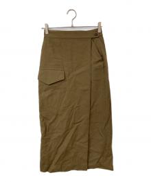 BLURHMS（ブラームス）の古着「ラップスカート」｜ブラウン